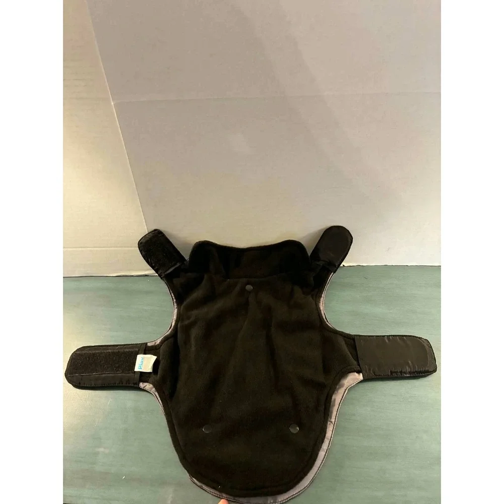 Play On 3-in-1 Pet Jacket Dog Size M Black Grey Excellent Multi-Layer Coat